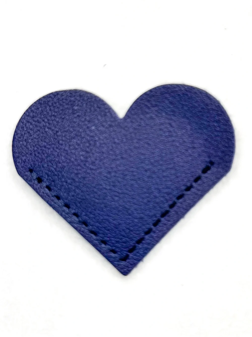 Heart-Shaped Faux Leather Corner Bookmark – Multiple Colors